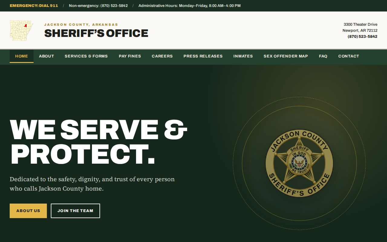 Jackson County Sheriff official Most Wanted program destination